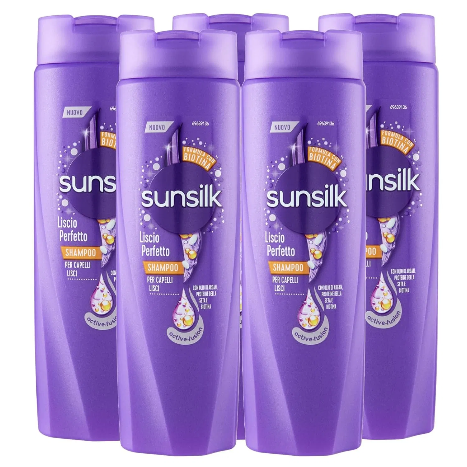 Шампунь Sunsilk Smooth Perfect для прямых волос с формулой Active Fusion, 5 x 250 мл Sunsilk