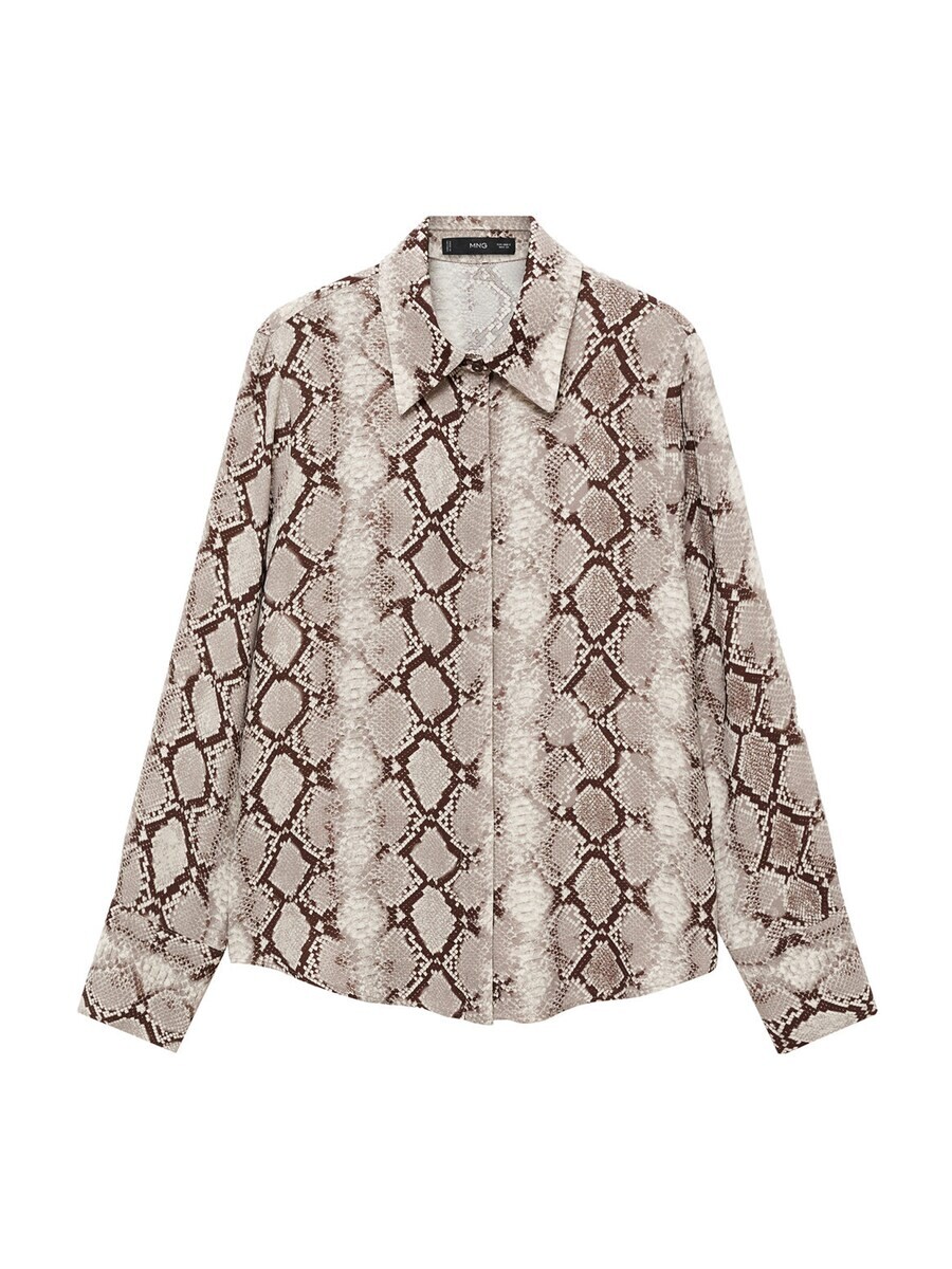 

Рубашка MANGO Blouse SERPI, цвет chocolate/brocade