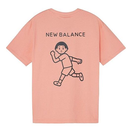 

Футболка x noritake crossover funny pattern casual short sleeve t shirt pink New Balance, розовый