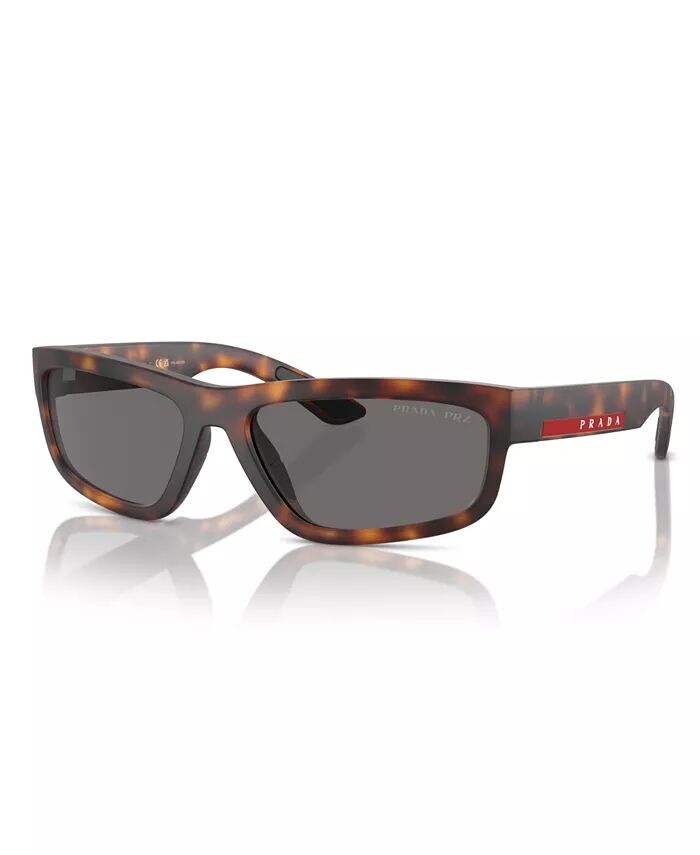 

Мужские поляризованные солнцезащитные очки, PS 05ZS PRADA LINEA ROSSA, черный