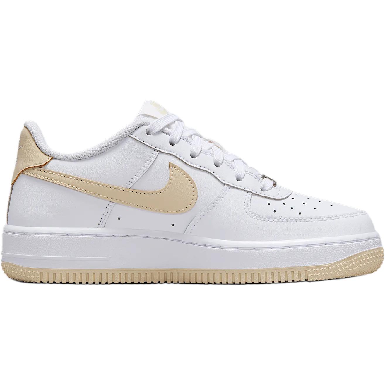 Air Force 1 устойчивые к скольжению износостойкие low top детские скейтбординг кроссовки для подростков Nike, белый — фото 3
