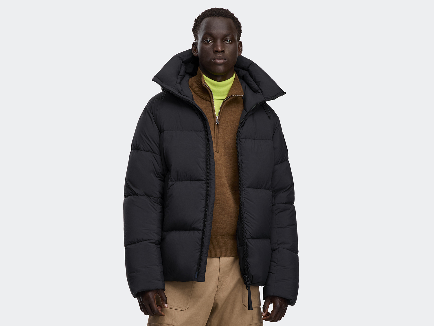 

Пуховик Canada Goose Crofton EnduraLuxe Black Label, черный