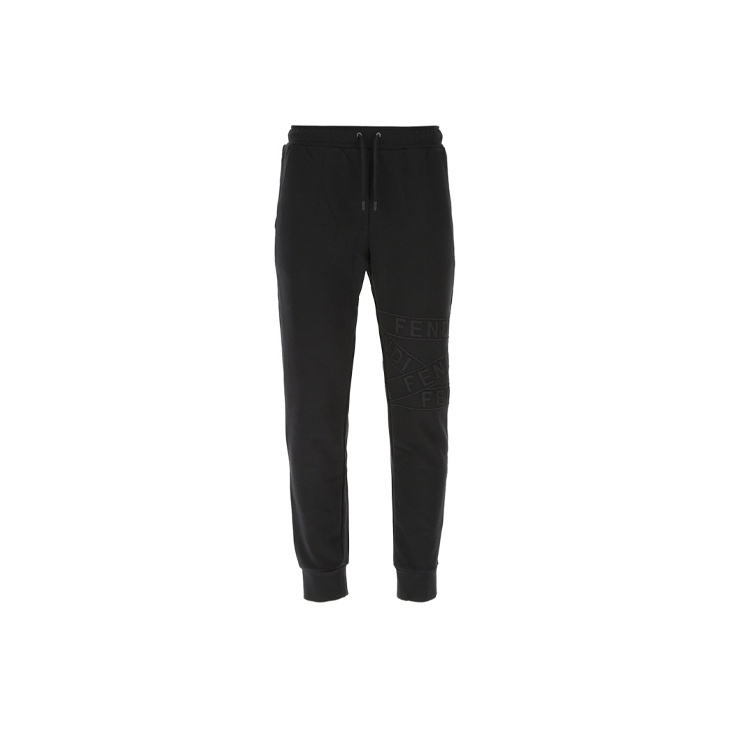 

FENDI Трикотажные спортивные брюки мужские черные