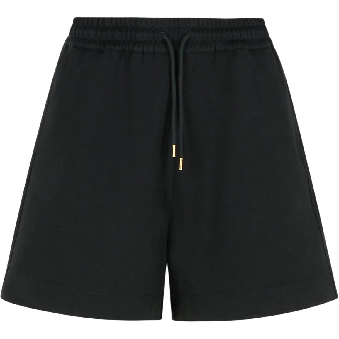 

Шорты-треки с кулиской и нашивкой с логотипом Moncler, черный