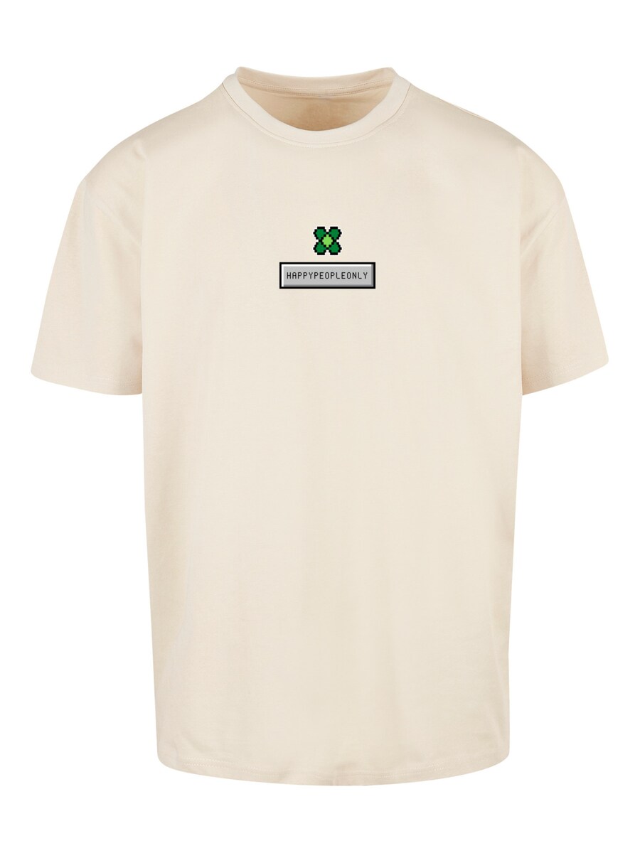 

Рубашка F4NT4STIC Silvester Happy New Year Pixel Kleeblatt, песочный