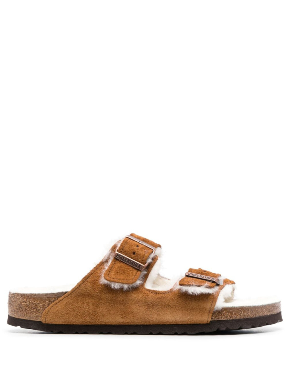 

Birkenstock сандалии Arizona с отделкой из овчины, коричневый