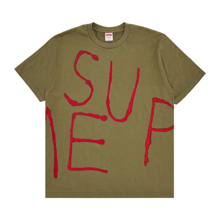 

Футболка Supreme Painted Tee, Light Olive