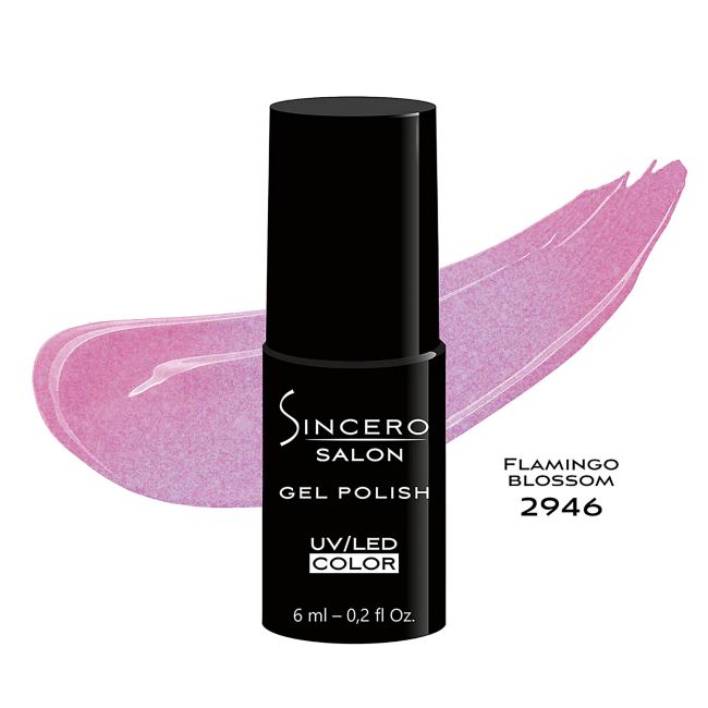 

Салонный УФ/светодиодный гель-лак для ногтей Sincero, цвет 2946 flamingo blossom, 6 мл