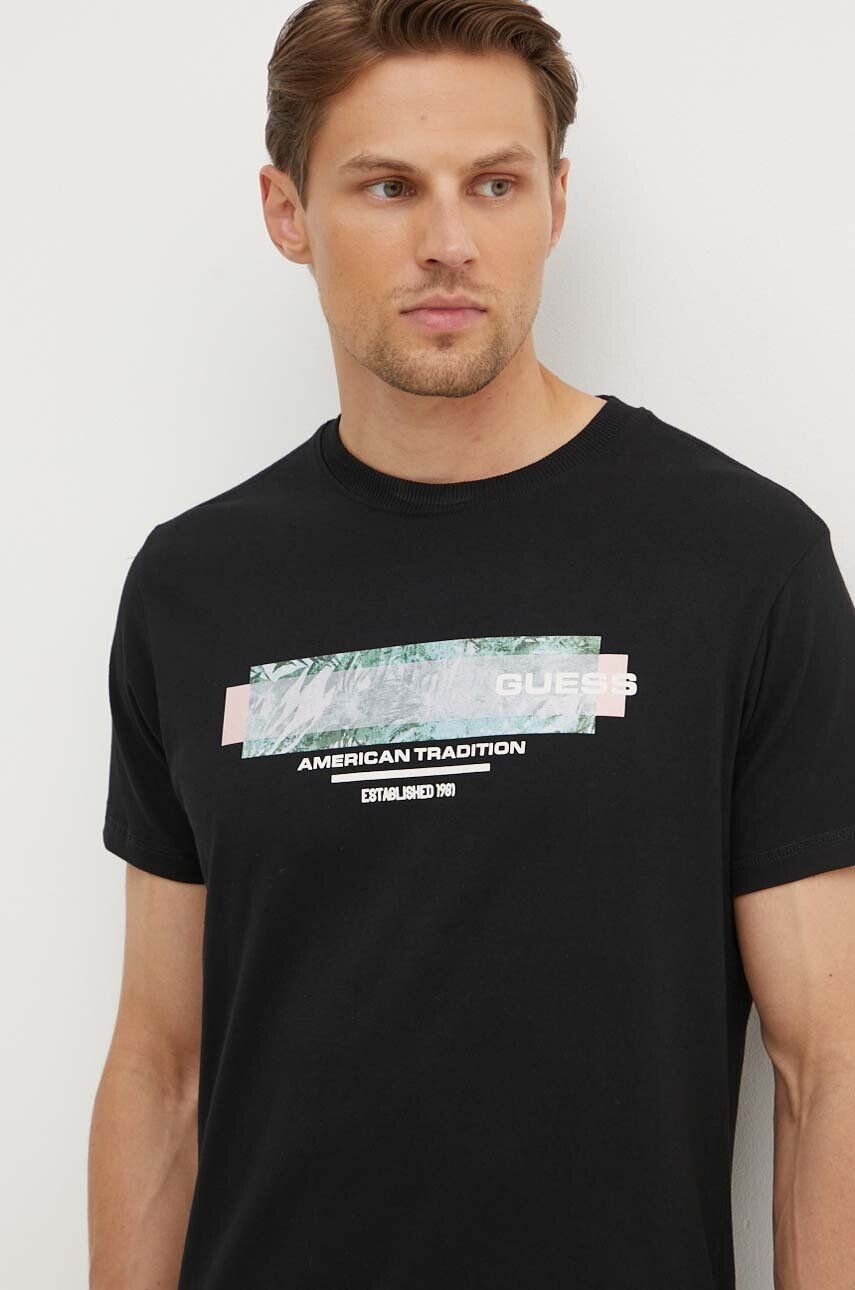 

Футболка Guess из хлопка, черный