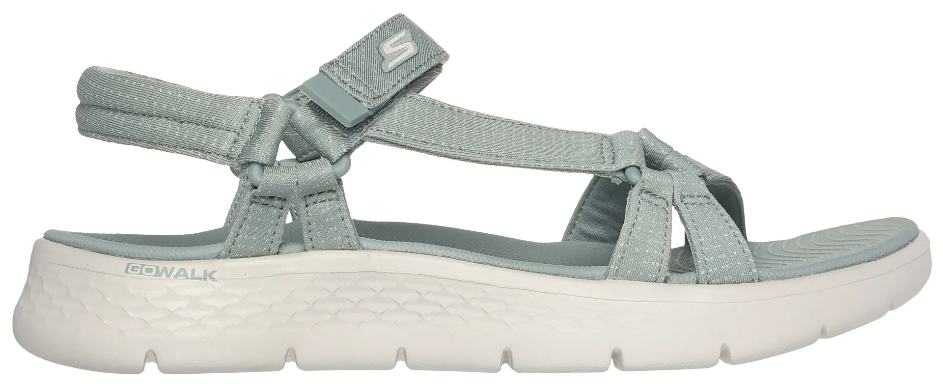 Сандалии Skechers "GO WALK FLEX SANDAL-SUBLIME-X", летняя обувь, сандалии, обувь на липучке, со стелькой Goga Mat, зеленый — фото 2