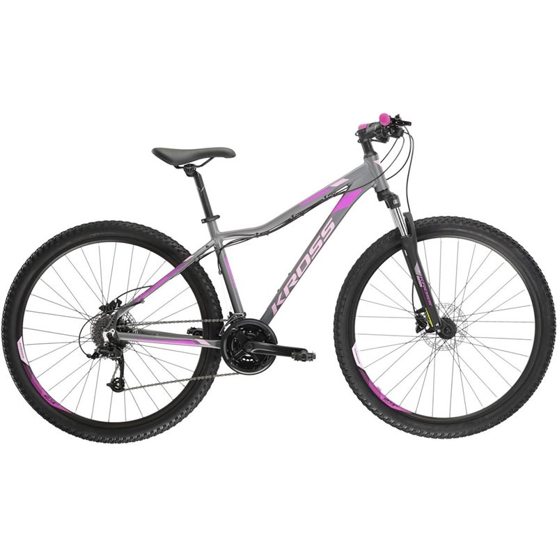 

Горный велосипед Kross Lea 5.0 Графит/Розовый 2023