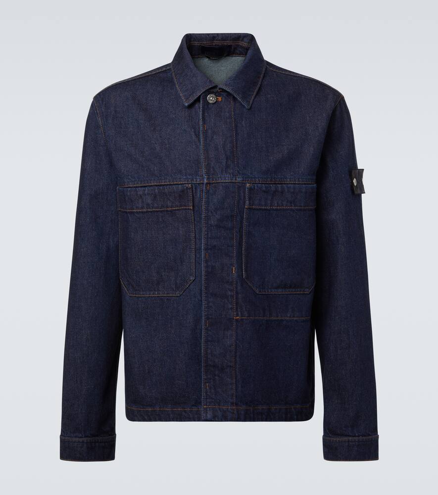 

Джимовая рубашка-кимоно Compass Stone Island, Dark Blue