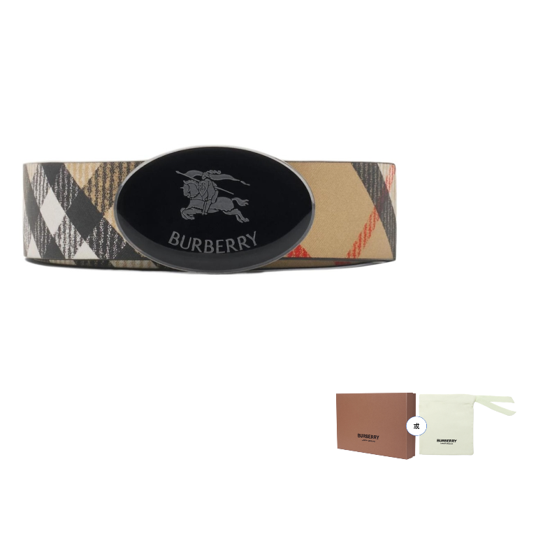 

Burberry Кожаный ремень мужской коричневый 3CM из телячьей кожи, полиуретана, полиэстера и хлопка