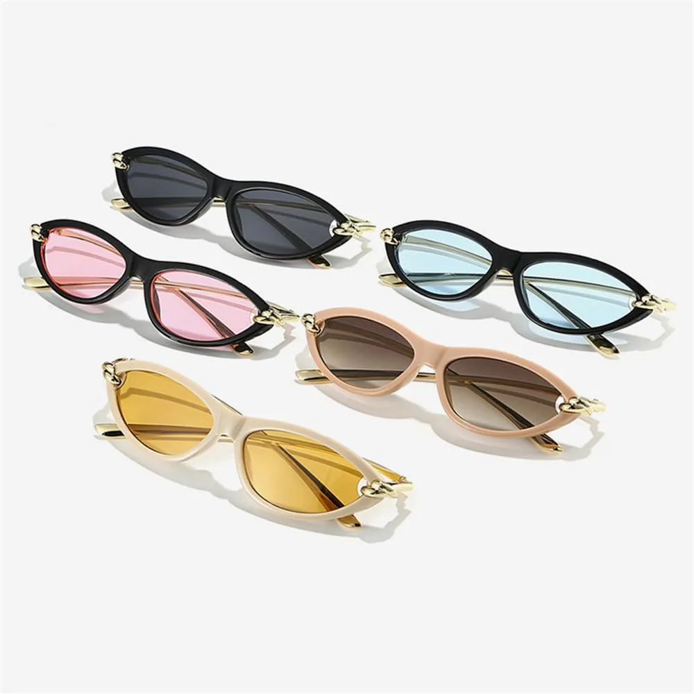 

Солнцезащитные очки UV400 - конфетные очки в стиле "кошачий глаз" в стиле панк для мужчин и женщин, для спорта, активного отдыха, бега и велоспорта generic, Black