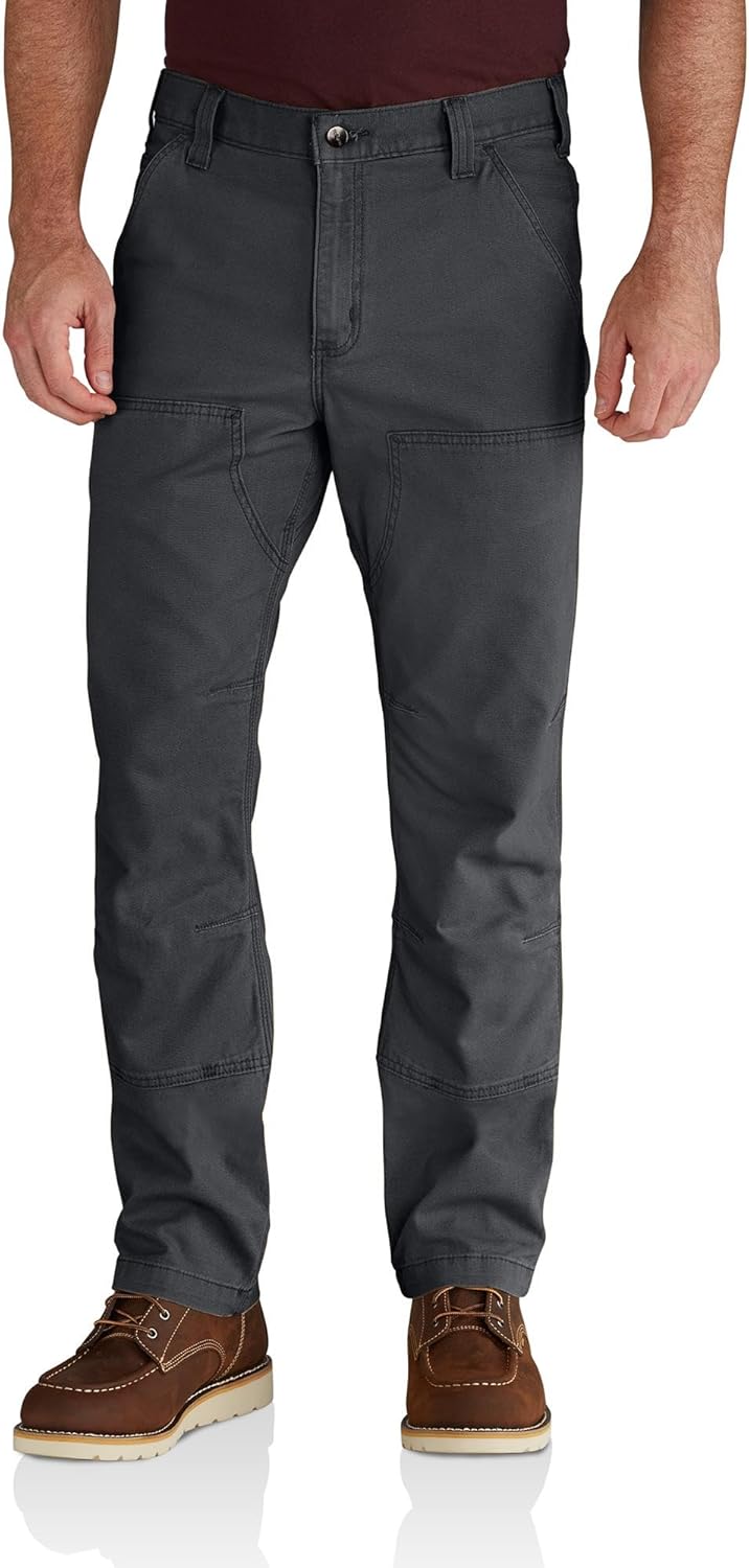 

Carhartt мужские джинсы Relaxed Straight Rugged Flex с двойной передней частью, Shadow