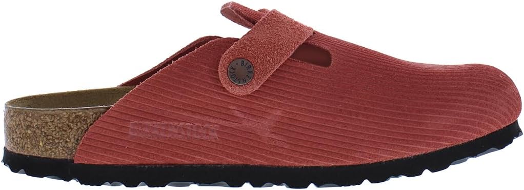 Унисекс сабо Birkenstock Boston с мягкой стелькой, красный/синий — фото 3