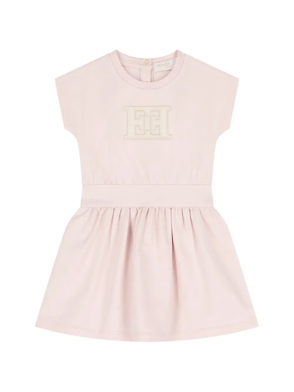 Платье с оборками и логотипом Escada Kids, розовый