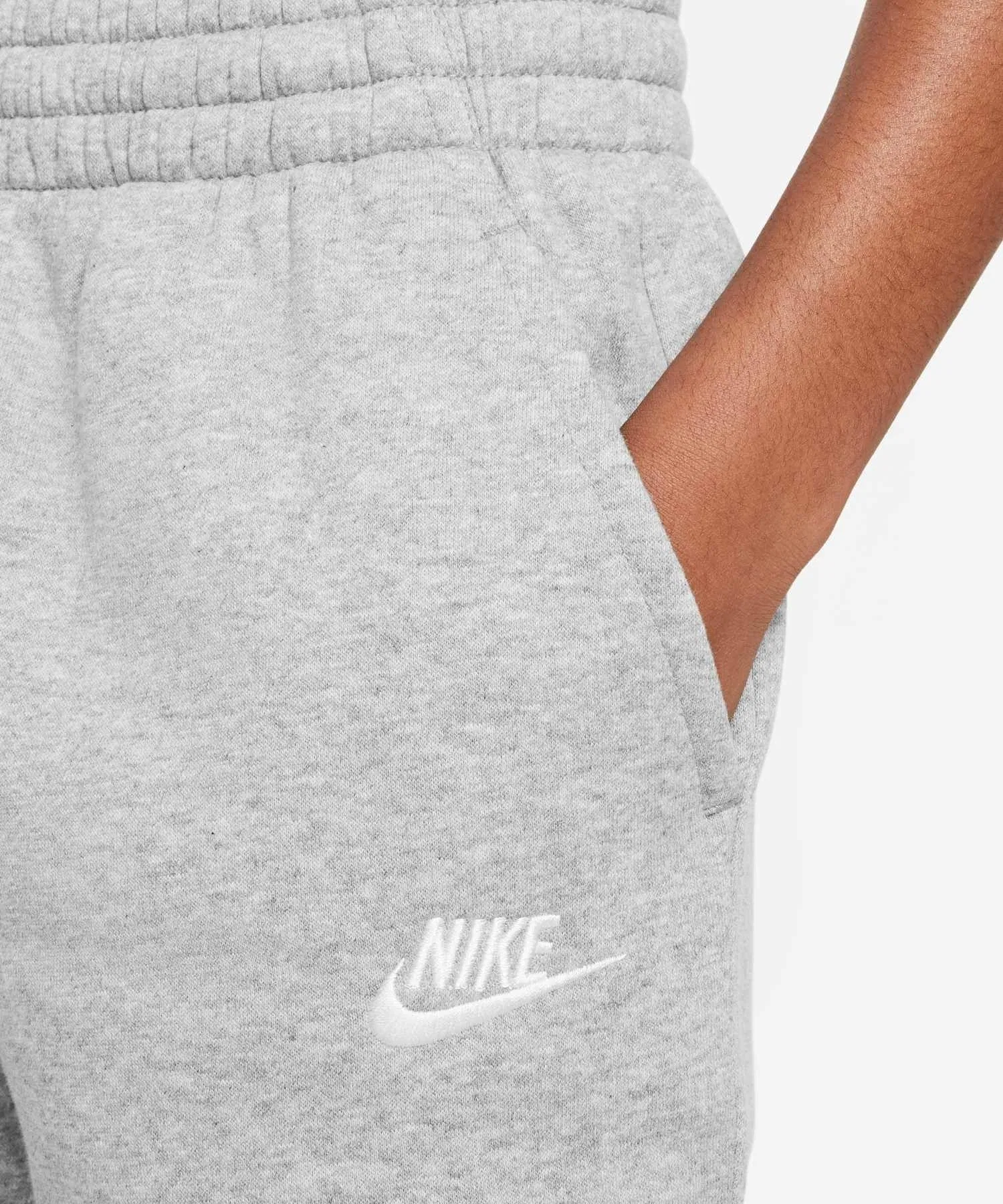 《В наличии комплект》 Детские флисовые спортивные брюки Nike Sportswear Club / Детские флисовые спортивные брюки Nike Sportswear Club FD3008-063 темно-серый меланж — фото 4