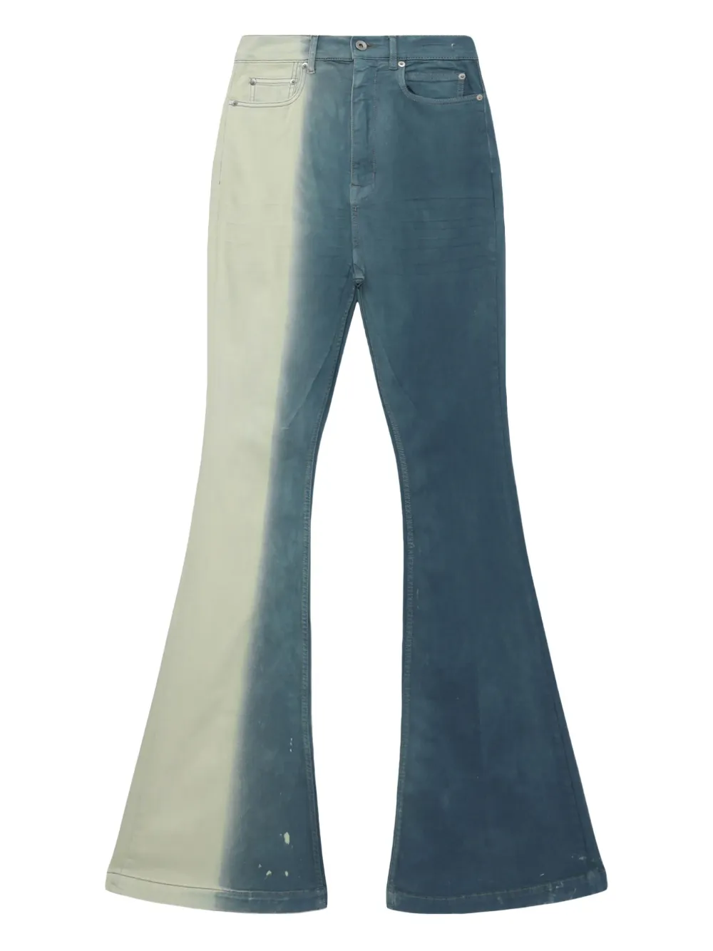 

Джинсы с эффектом деграде Rick Owens DRKSHDW, синий