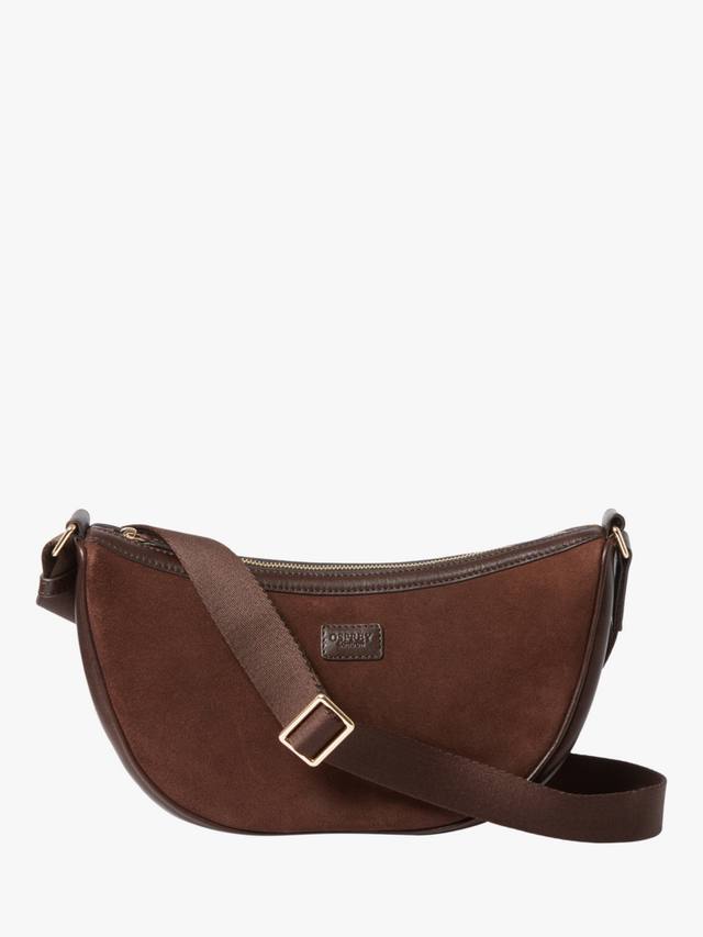 

Сумка-слинг Mocha из замши OSPREY LONDON, Bitter Chocolate