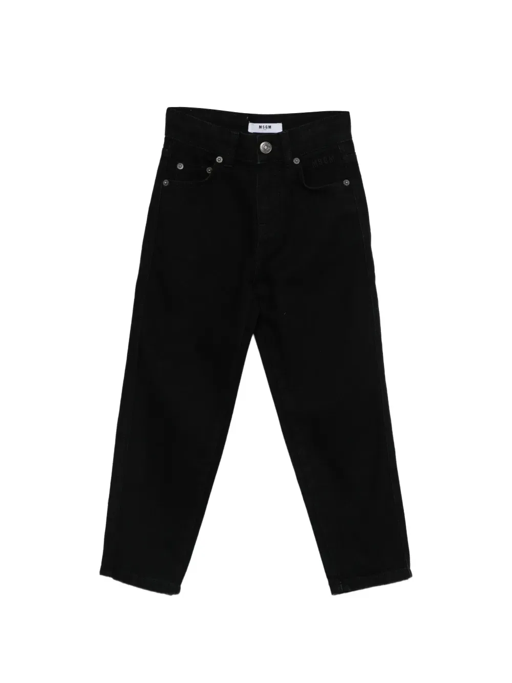 Джинсы с логотипом Msgm Kids, черный