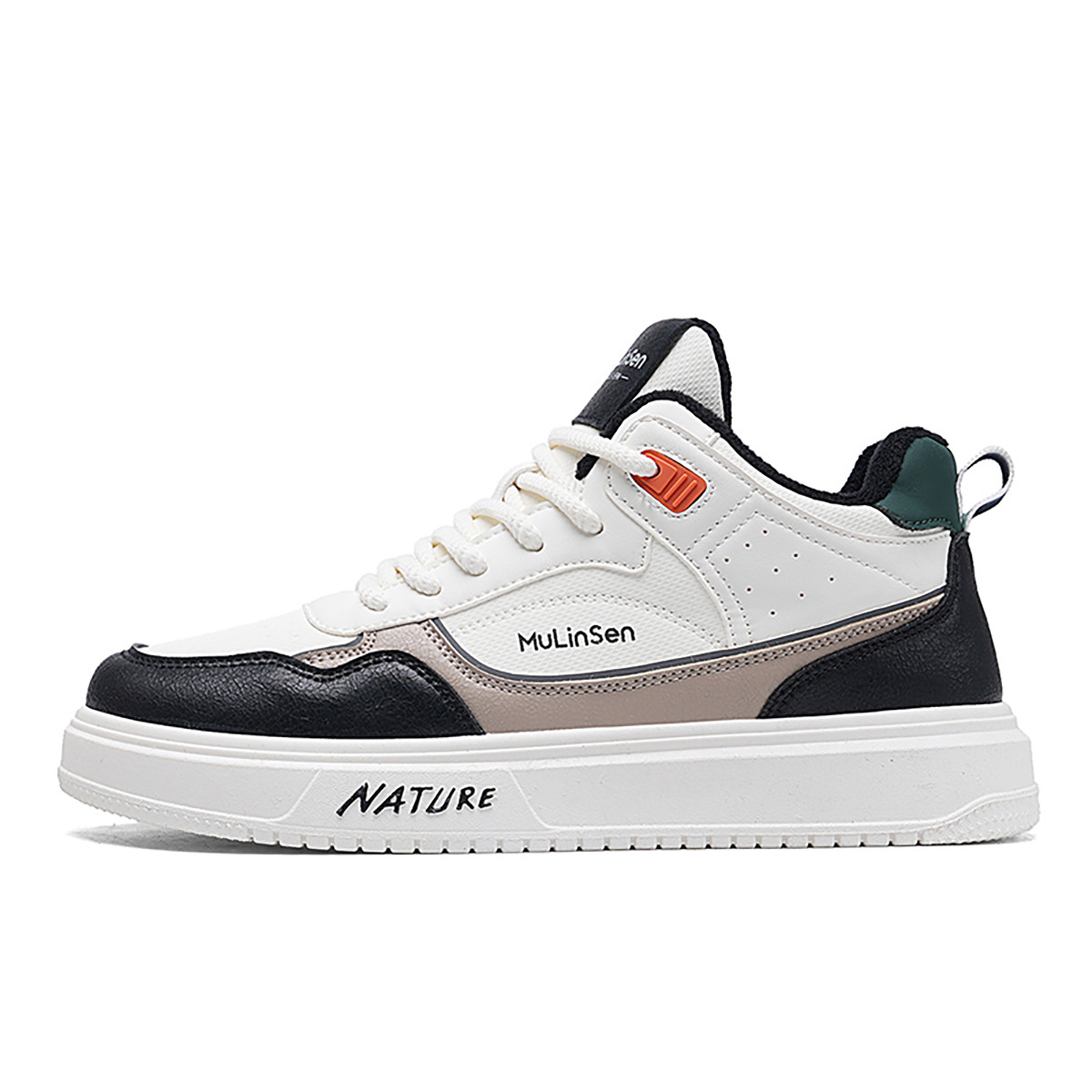 

Износостойкие низкие мужские кроссовки Mulinsen, Beige Black