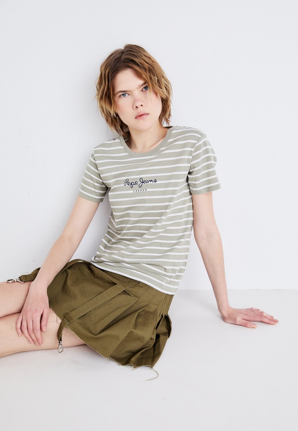 

Футболка с принтом ELBA Pepe Jeans, коричневый