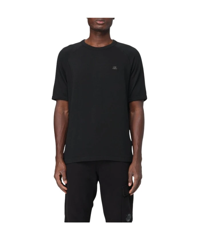 

Толстовка с коротким рукавом из вспененного флиса C.P. Company, черный