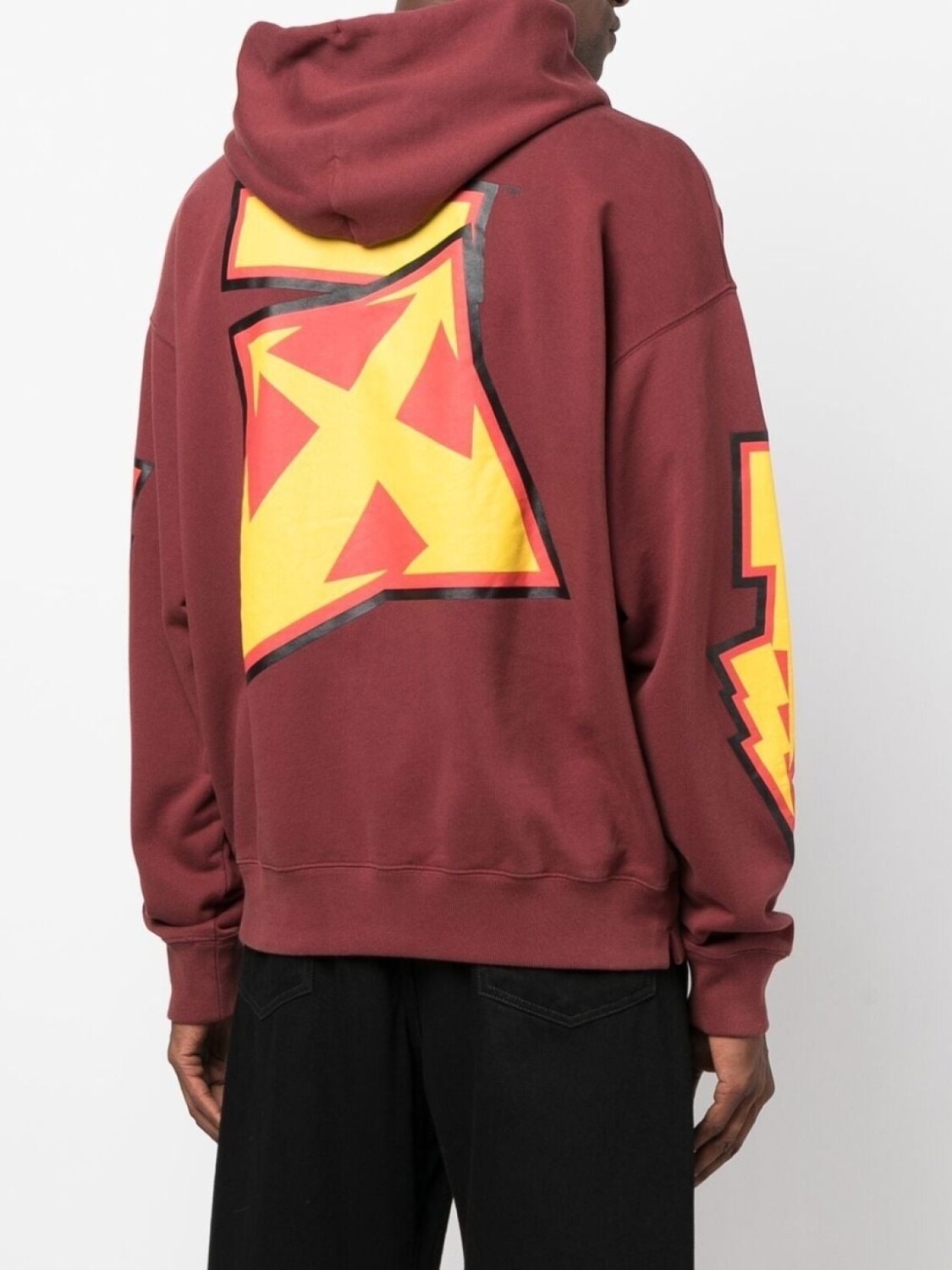 Off-White худи Thunder Stable, красный — фото 2