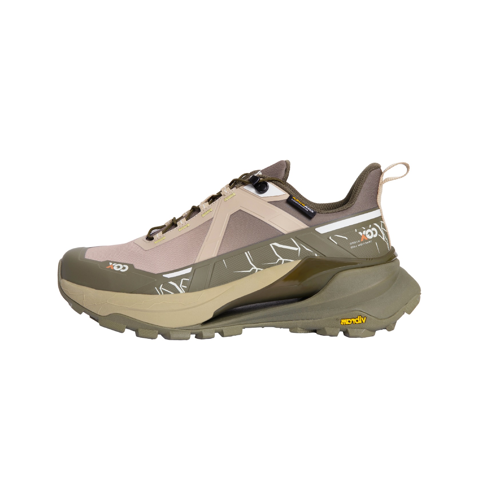 

Мужские кроссовки X1000 с амортизацией, противоскользящие, износостойкие, водонепроницаемые, низкие, цвет вольфрамово-зеленый CGX, Olive Green