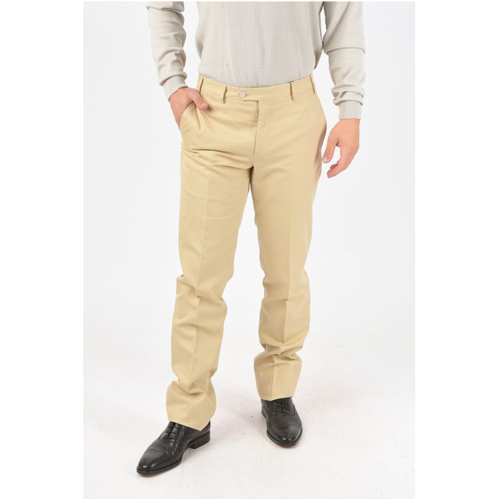 

Хлопковые брюки LEADER Corneliani, Beige