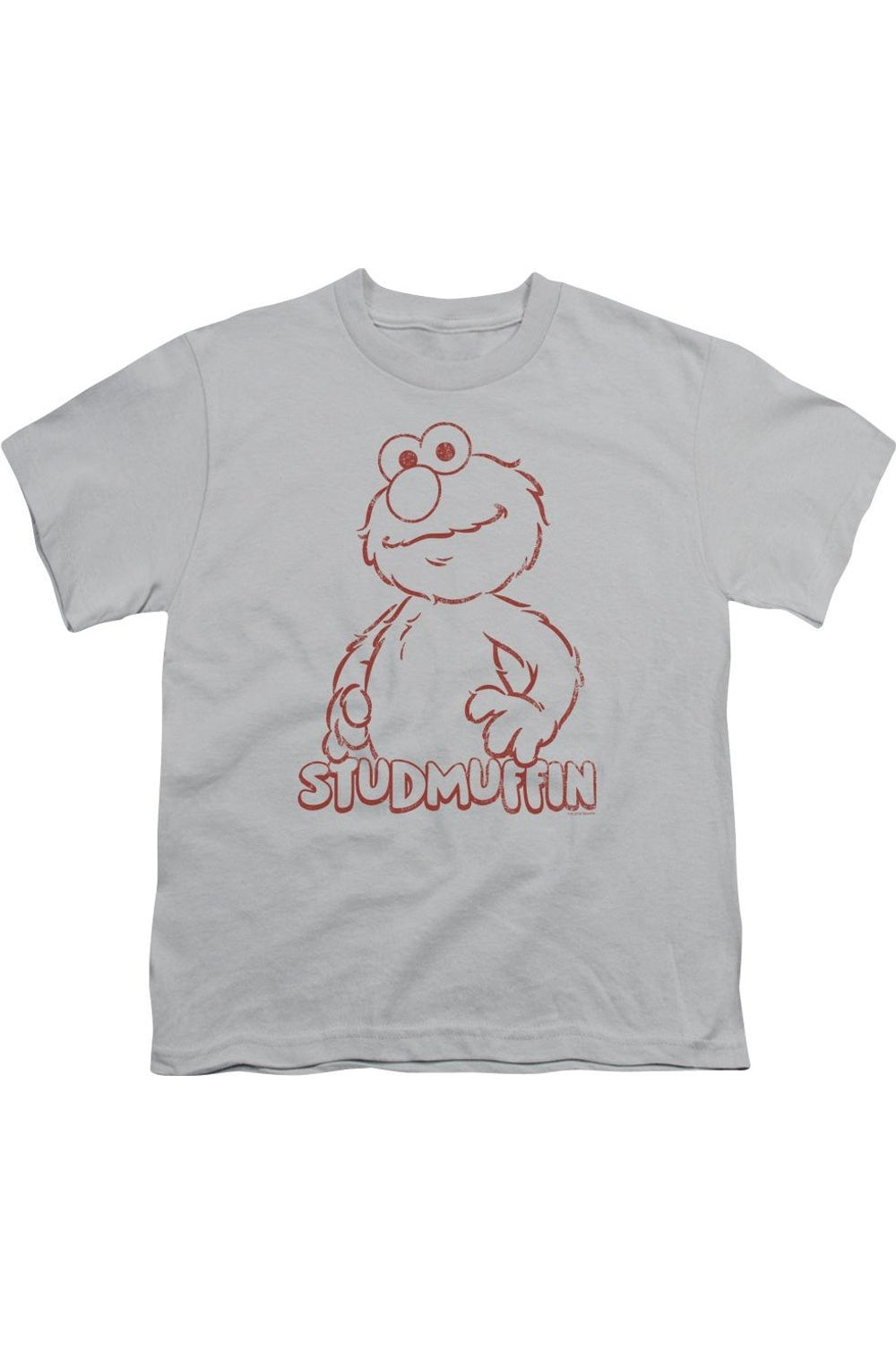 

Футболка с коротким рукавом для детей "Красавчик" от Sesame Street Gildan, серебряный