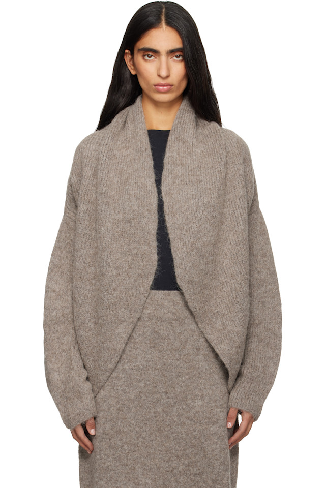 

Lauren Manoogian Серый кардиган с узлом