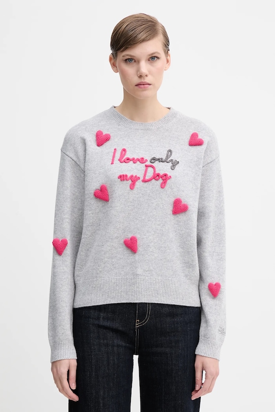 

Свитер из смесовой шерсти Mc2 Saint Barth, серый