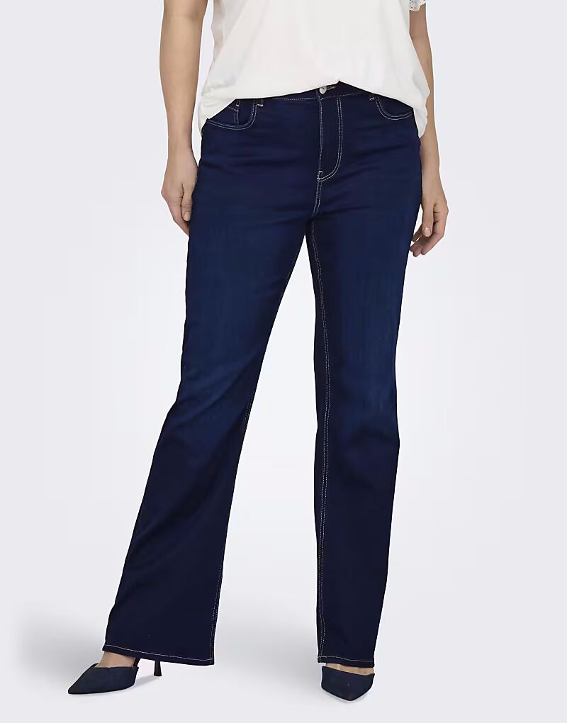 

Джинсы ONLY Curve Flared fit из темно-синего денима