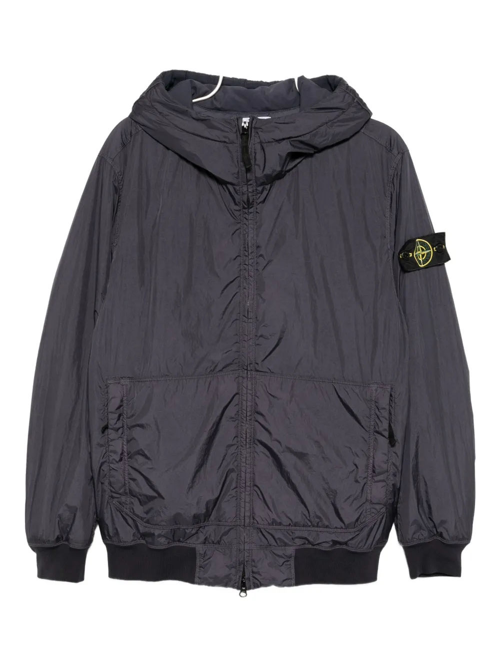 

Жатая куртка с капюшоном Stone Island, синий
