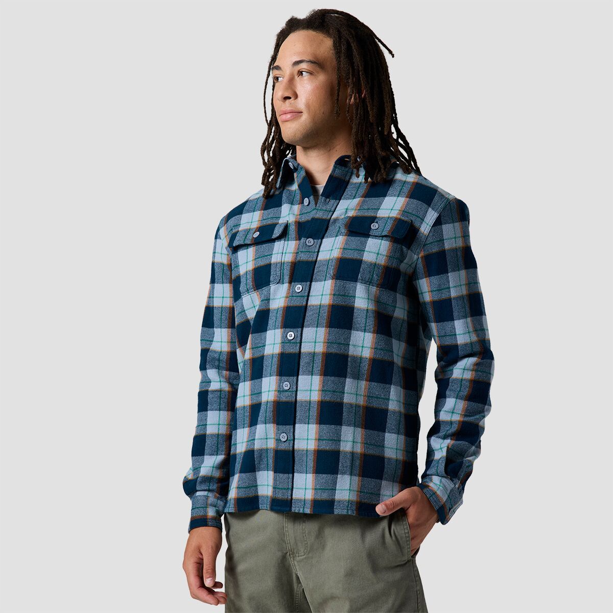 

Рубашка Venture Midweight из фланели Backcountry, цвет midnight blue drifter plaid