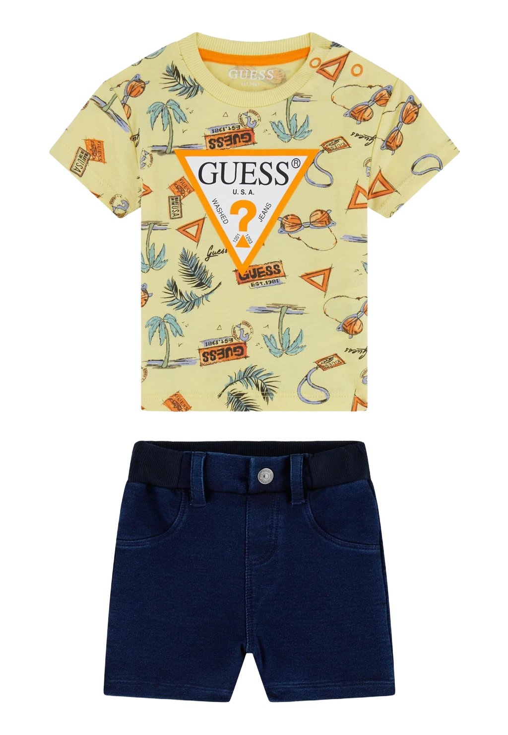 

Футболка с принтом ENSEMBLE ET JEAN Guess, желтый