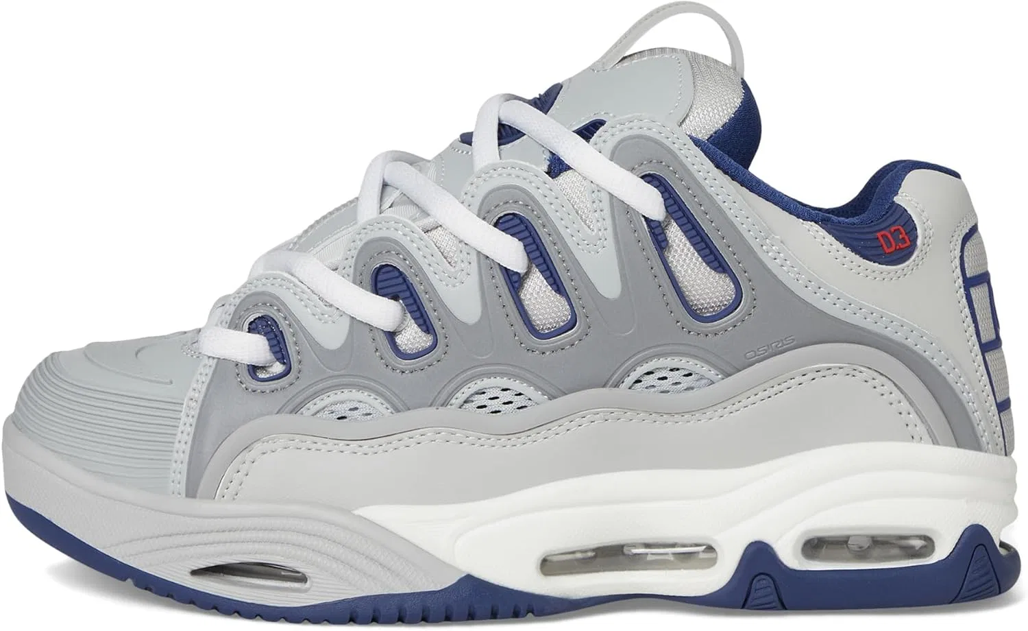 Кроссовки для скейтбординга Osiris D3 2001, Grey/Navy/White — фото 4