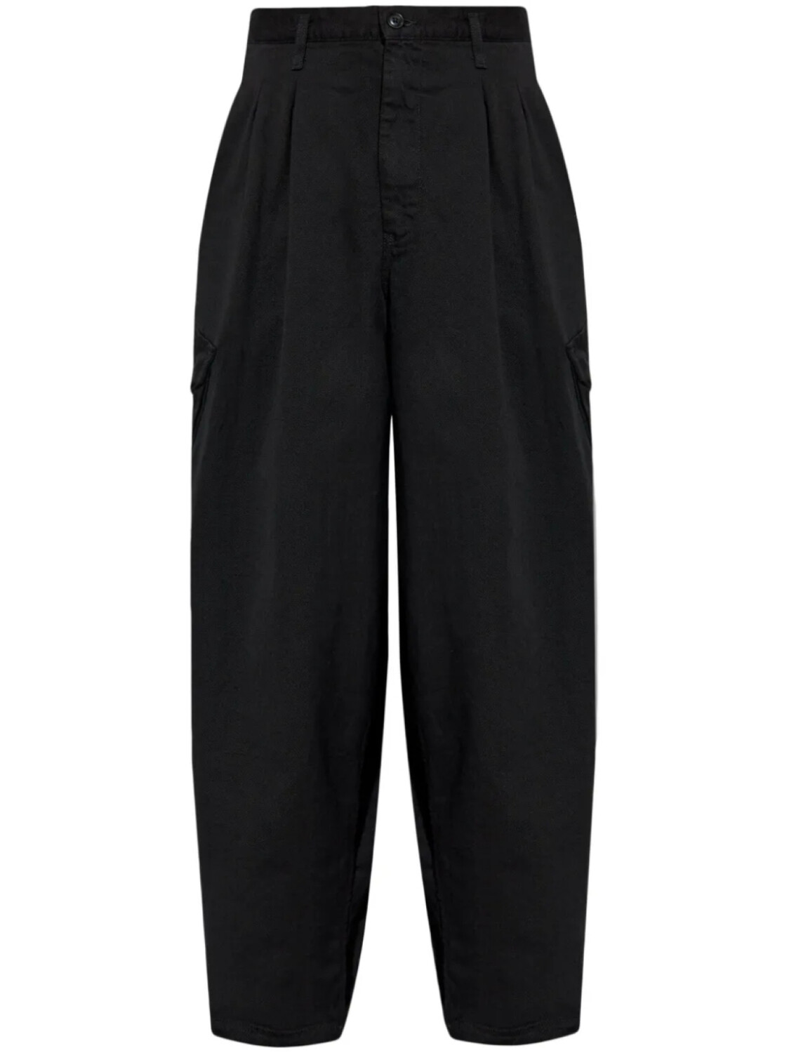 

Широкие брюки из хлопка Yohji Yamamoto, черный
