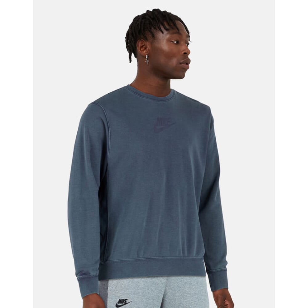 

Толстовка Nike Sportswear Essentials+ French Terry Crew, синяя, DD4664-437, мужская