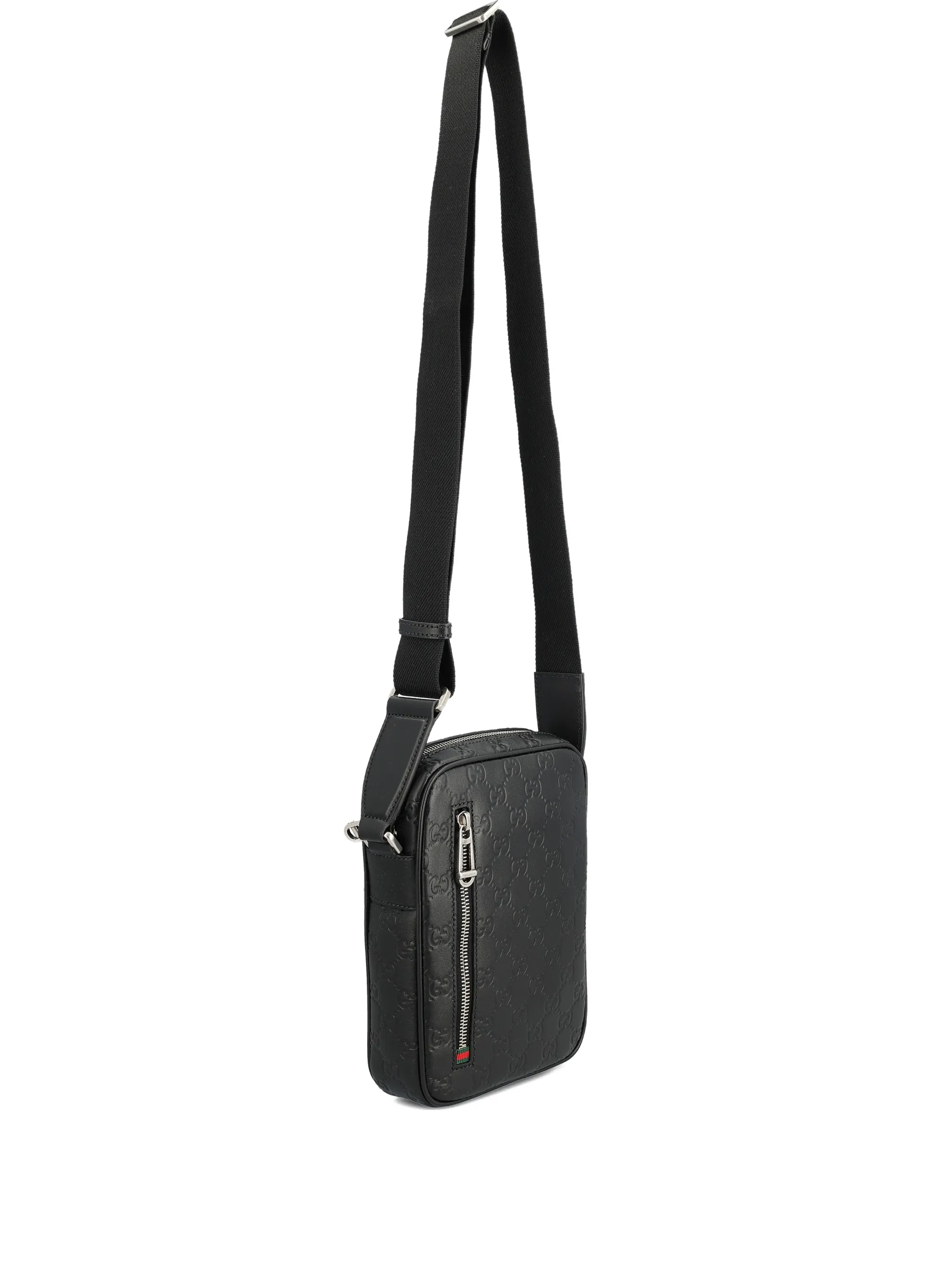 

Сумка на плечо с тиснением GG Emblem Gucci, черный