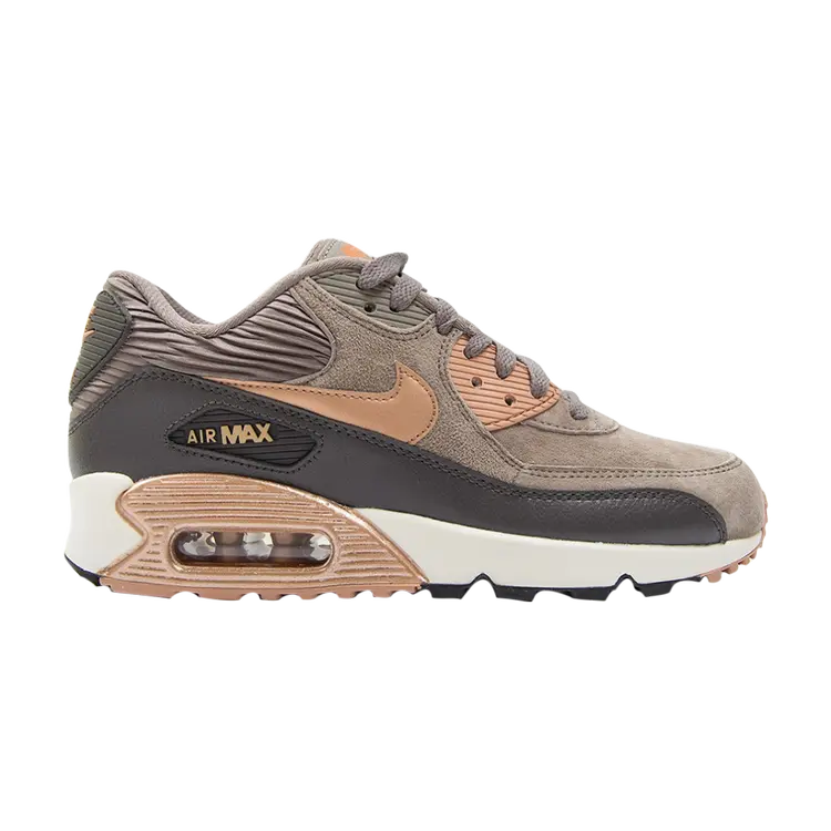 Кроссовки Nike Wmns Air Max 90 Leather, серый