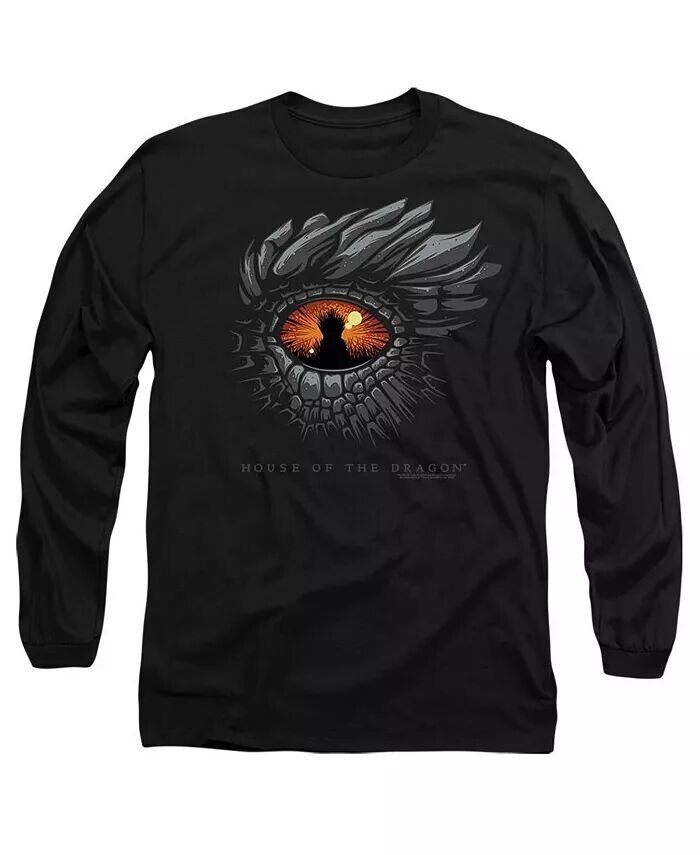 

Мужская футболка с длинным рукавом Eye Of The Dragon для взрослых House of the Dragon, черный