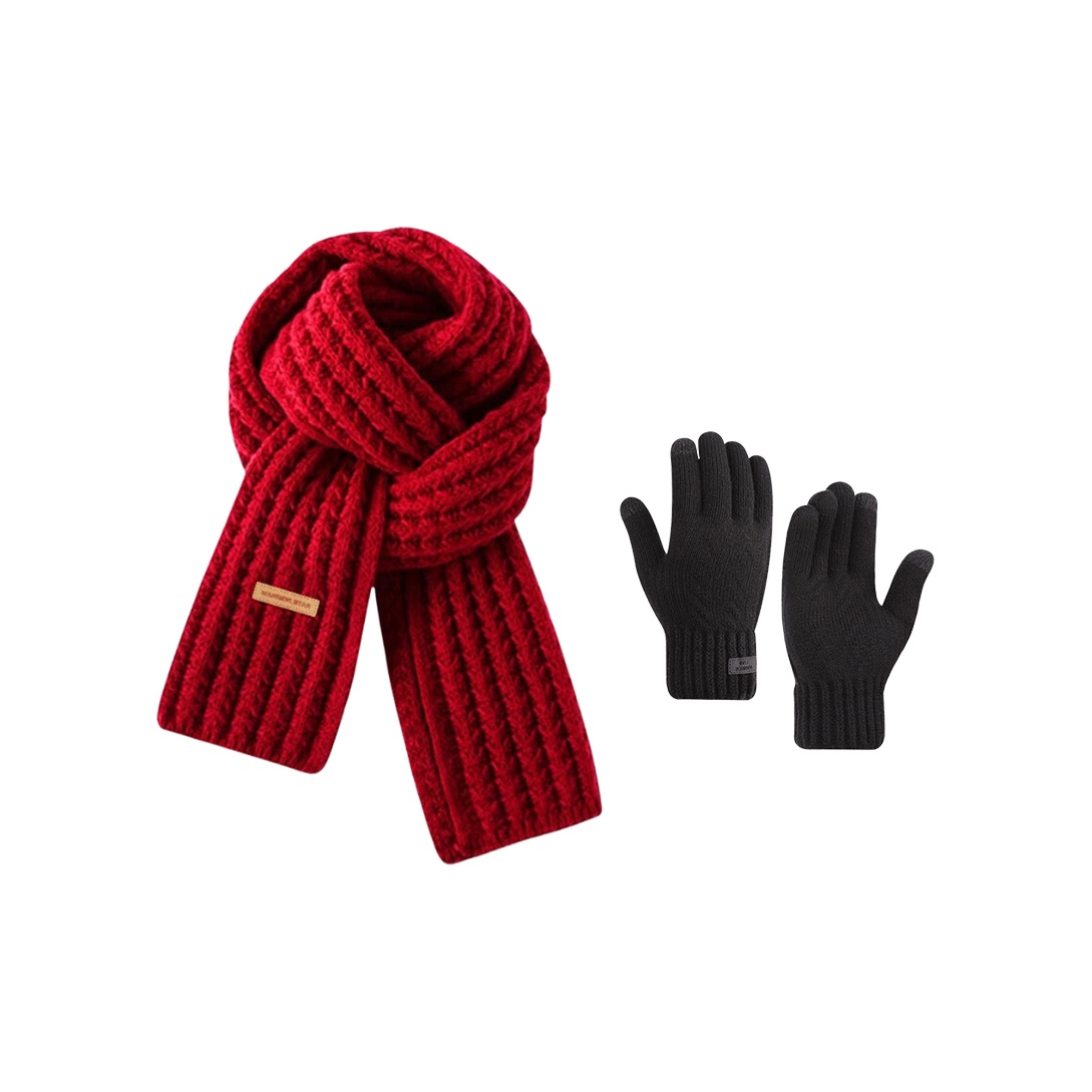 

Шарфы из полиэстера Unisex WARRIOR, красный scarf+glove combo set 2