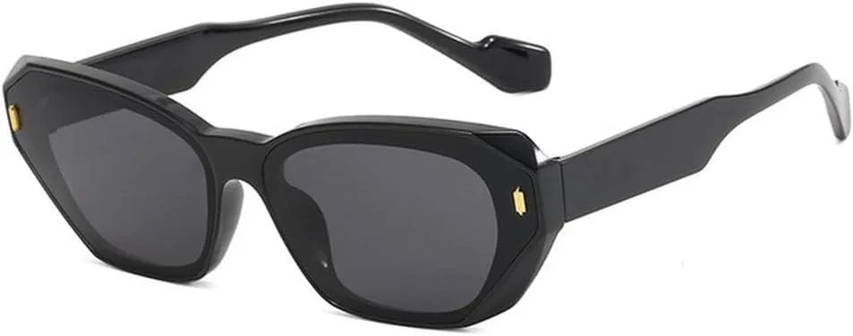 

Солнцезащитные очки в прямоугольной оправе 2027 года для женщин и мужчин, винтажные солнцезащитные очки в многоугольной оправе для мужчин и женщин MTZJH, 1