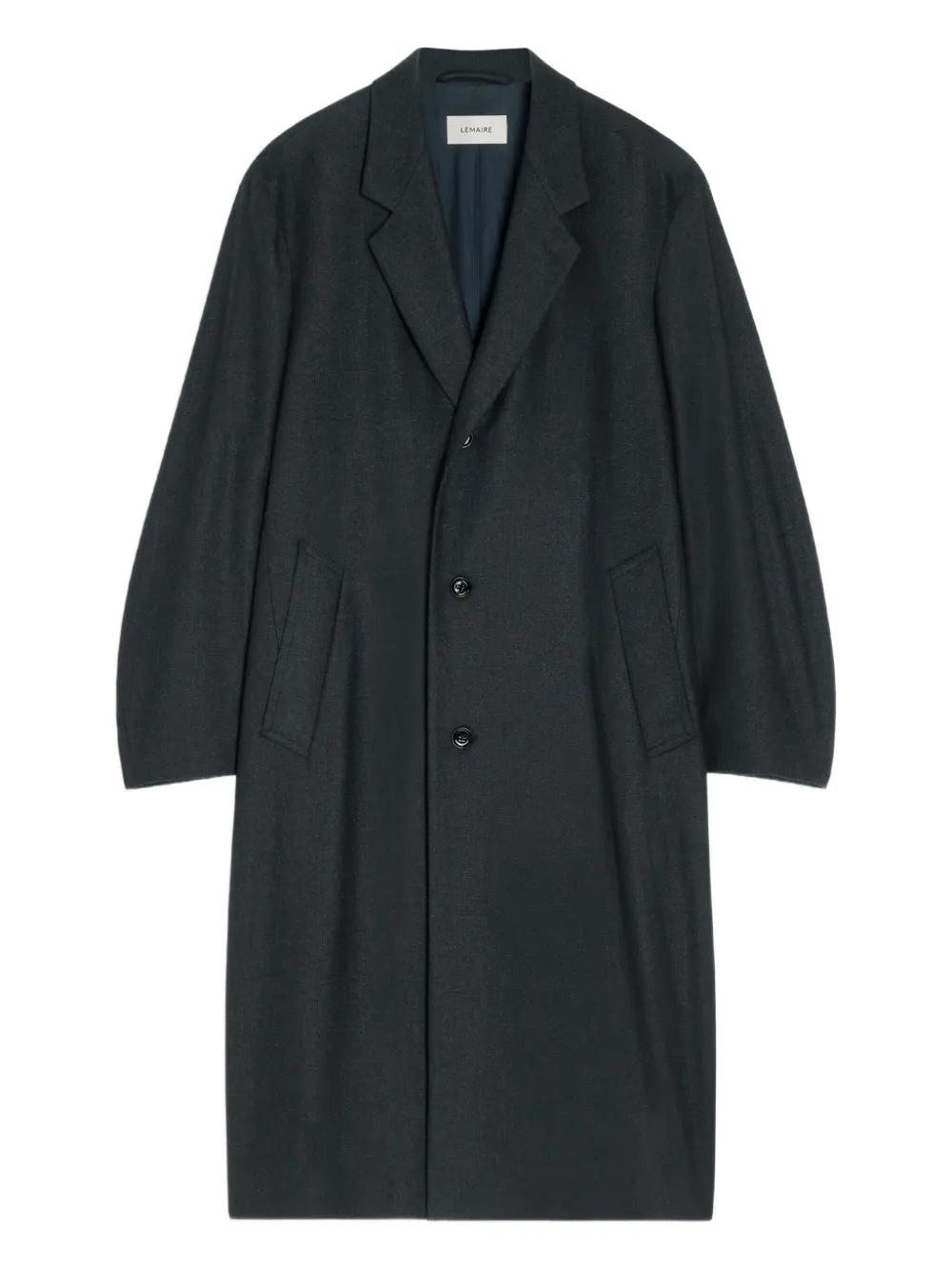 

Однобортное пальто строгого кроя Lemaire, черный