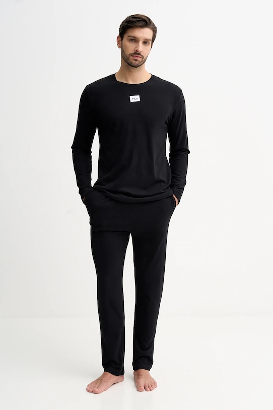 

Хлопковая пижама Fila, черный