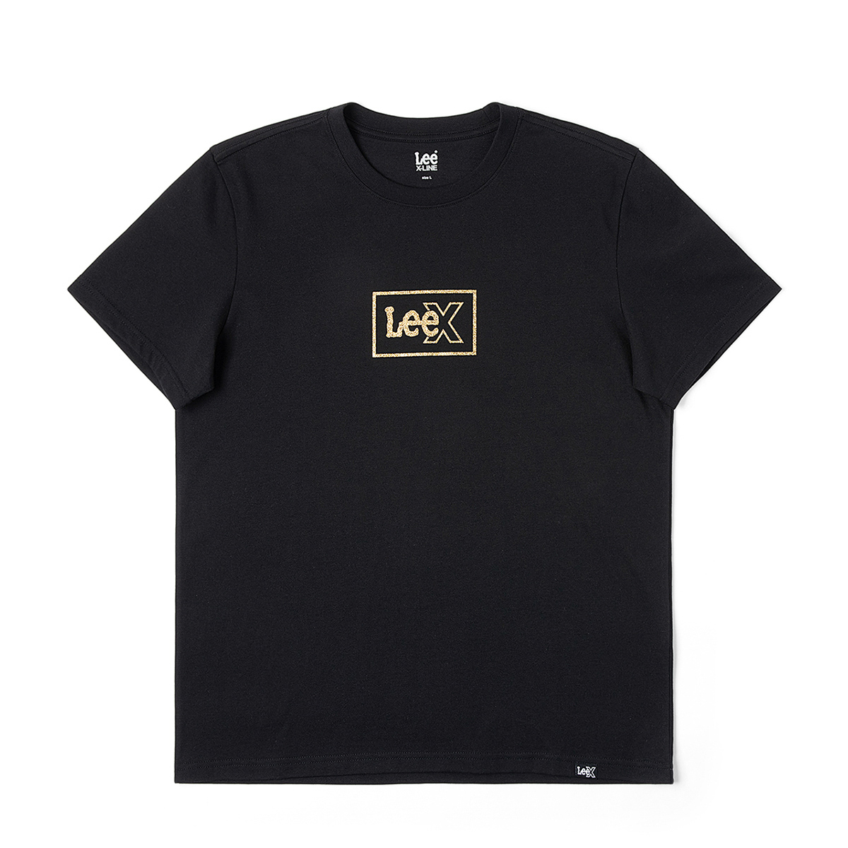 

Футболка мужская с круглым вырезом, умеренный прямой крой Lee, черный
