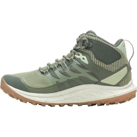 Женские ботинки Merrell Antora 3 Mid водонепроницаемые походные, зеленый — фото 2